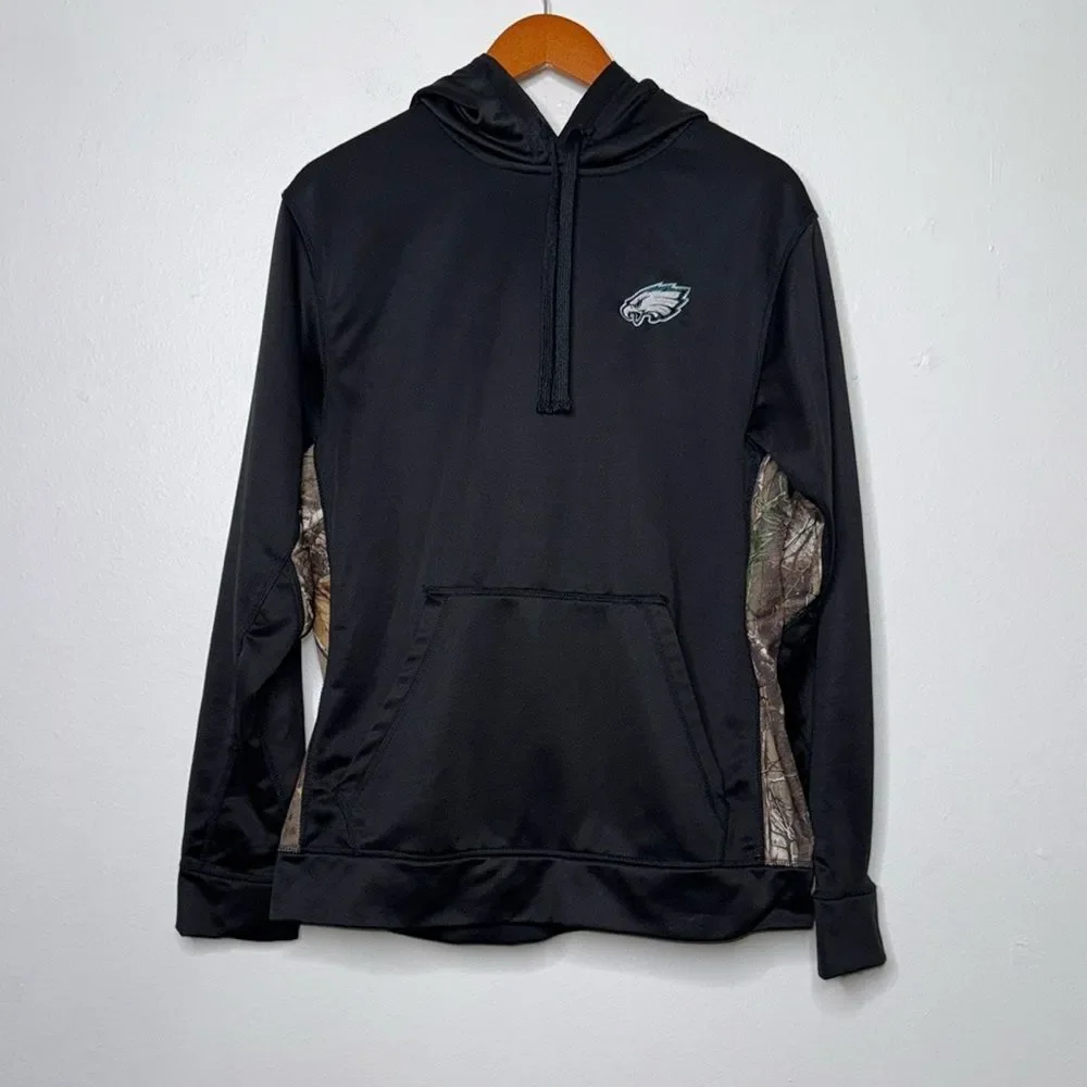 Philadelphia Eagles Dunbrooke Logo Ranger Pullover Hoodie - Black/Realtree Camo - Picture 11 of 13